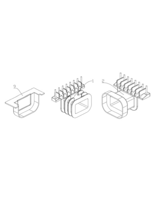 组合式LLC谐振变压器骨架(图1)